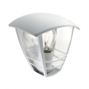 Philips Creek Flush Wall Lantern White &pound;24.99
