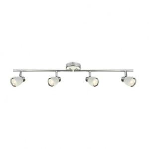 Wickes Major LED 4 Bar Spotlight Matt White & Chrome £49.99