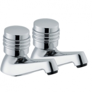 Wickes Salerno Basin Taps Chrome £19.99
