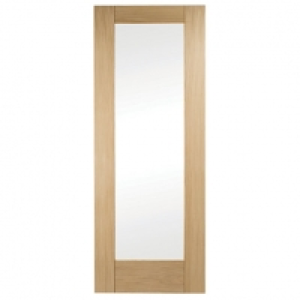 Wickes Oxford Internal Oak Veneer Door Glazed 1 Panel 1981x6 &pound;135.00