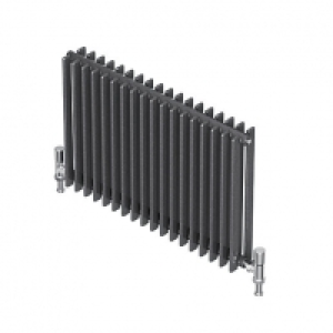 QRL Adagio Horizontal Designer Radiator - Gunmetal 400 x 980 &pound;178.49