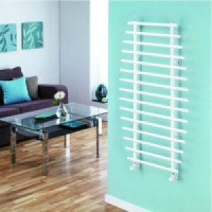 Plunge 700 x 1200mm Towel Rail White