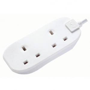 Masterplug 2 Socket 5m Extension Lead 10A White &pound;9.99