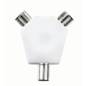 Ross Coaxial Y Splitter with Nickel Plated Connectors &pound;1.99