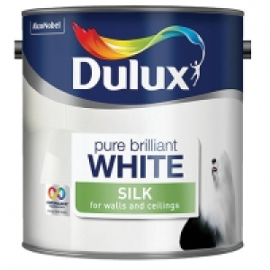 Dulux Silk Emulsion Pure Brilliant White 2.5L £13.99