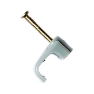 Wickes Twin & Earth Cable Clips Grey 2.5mm 100 Pack £1.69
