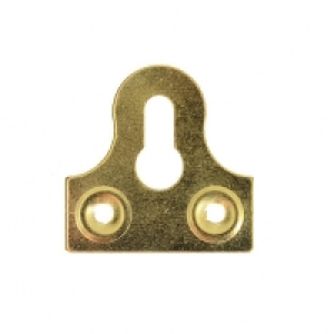 Wickes Slotted Glass Plate Slotted Brass 38mm 10 Pack &pound;6.99