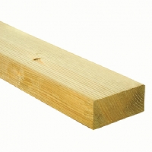 Wickes Homegrown Treated Studwork (Cls) 38 x 89 x 3600mm Sin &pound;7.19