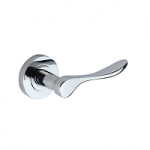 Wickes Elda Round Rose Handles Pair Polished Chrome Finish