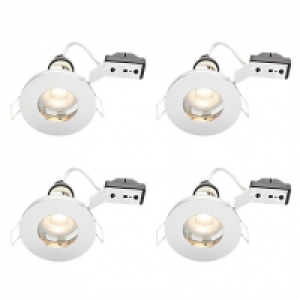 Wickes LED IP65 Downlights Chrome Finish 4 Pack £39.99