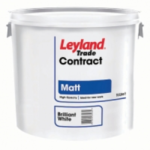 Leyland Trade Contract Matt Emulsion Brilliant White 15L