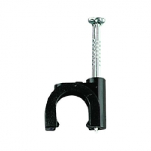 Wickes Exterior Cable Clips Black 9mm 50 Pack