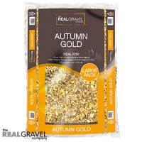 HomeBargains  Real Gravel Company: Autumn Gold Chippings 20kg