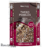 HomeBargains  Real Gravel Company: Tweed Pebbles 20kg