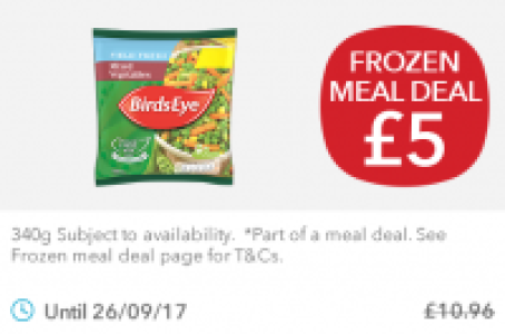 Birds Eye Mixed Vegetables £5.00