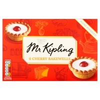 Iceland  Mr Kipling 6 Cherry Bakewells