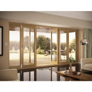 Wickes Eden Oak Veneer Folding Patio Doorset 14ft Wide Rever £3,799.00