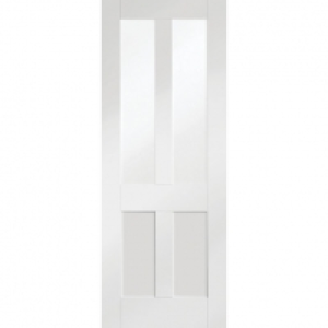 XL Victorian/Malton Internal White Primed Door with Clear Fl