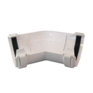 Wickes White Roundline Gutter 135 Deg Bend £3.28