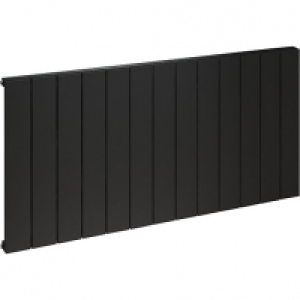 Kudox Alulite Flat Designer Radiator - Black 600 x 1230 mm