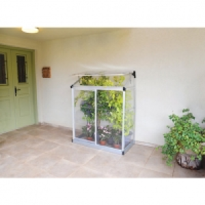 Palram Silver Metal Pent Greenhouse - 4 x 2