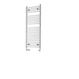 Wickes Liquid Round Vertical Designer Towel Radiator - Chrom