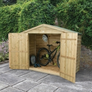 Forest Garden Overlap Timber Bike Store Pressure Treated wit