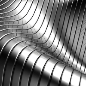 ohpopsi Steel Curves Wall Mural Silver Large