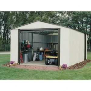 Rowlinson Murryhill Vinyl Coated Steel White Garage with Rol