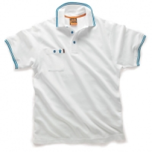 Scruffs Worker Polo White XL