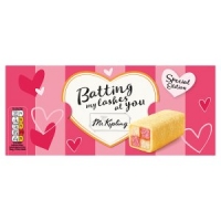 Iceland  Mr Kipling Special Edition 5 Valentines Mini Battenbergs