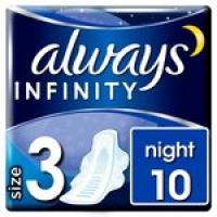 Morrisons  Always Infinity Night Sanitary Towels