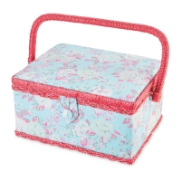 Aldi  Floral Rectangle Sewing Box