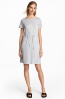 HM   Jersey dress with a drawstring