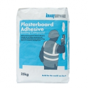 Knauf Gypsum Based Plasterboard Adhesive 25kg &pound;9.89
