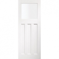 Wickes  XL Dx Internal White Primed Door with Obscure Glaze 3 Panel 