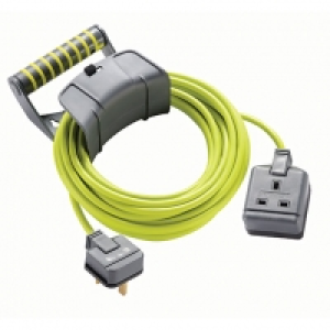 Pro-xt Single 10m Trailing Socket High Visibility Cable with
