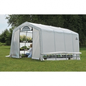 Shelterlogic White Uv-treated Polyethylene Cover Steel Frame