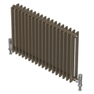 QRL Adagio Horizontal Designer Radiator - Bronze 400 x 630 m