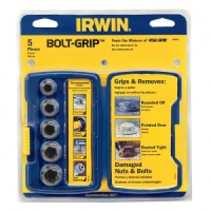 Wickes  Irwin Bolt-grip 5 Pc Set 3/8in,7/16in,1/2in,9/16in,5/8in