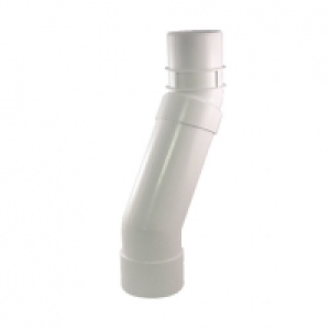 Wickes White Roundline Downpipe Adjustable Offset Bend £5.99