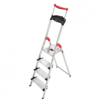 Wickes  Hailo Xxr 4 Tread Step Ladder with Extra Wide Tread and Exte