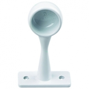 End Rail Bracket White 19mm 2 Pack