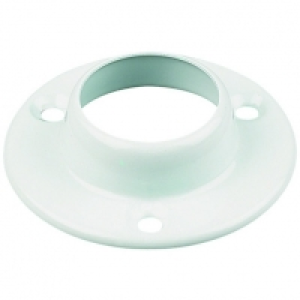 Deluxe End Rail Bracket White 25mm 2 Pack Interior
