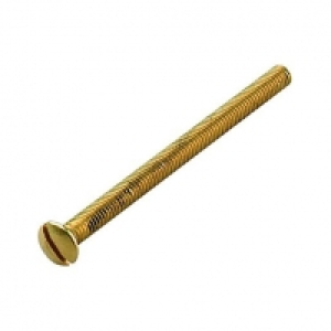 Wickes Electrical Brass Screws 50mm 4 Pack