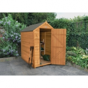Wickes Apex Overlap Dip Treated Windowless Shed 4 x 6 ft - w &pound;323.45