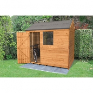 Wickes Reverse Apex Overlap Dip Treated Shed 8 x 6 ft - with &pound;415.04