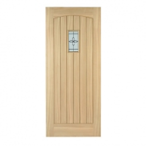 Wickes  Wickes Croft External Cottage Oak Veneer Door Glazed 1981 x 