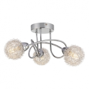 Wickes  Wickes Totas LED 3 Bar Spotlight Brushed & Polished Chrome