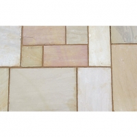 Wickes  Marshalls Indian Sandstone Textured Buff Multi 275 x 275 x 2